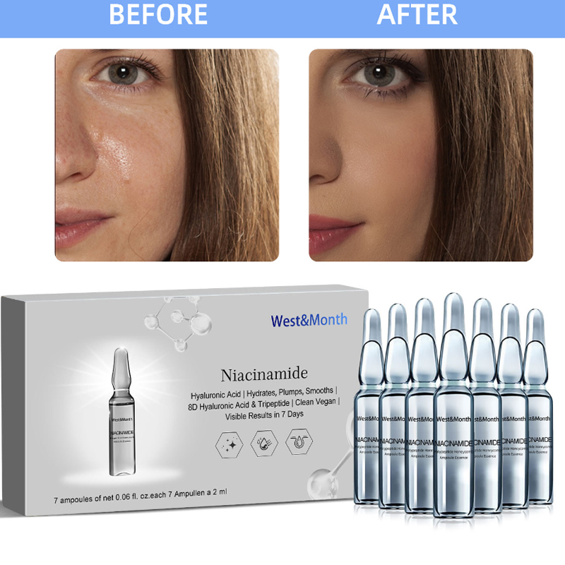 Hyaluronic Acid Facial Serum - 7ml*7pcs Ácido hialurônico Meso Face Ampoules
