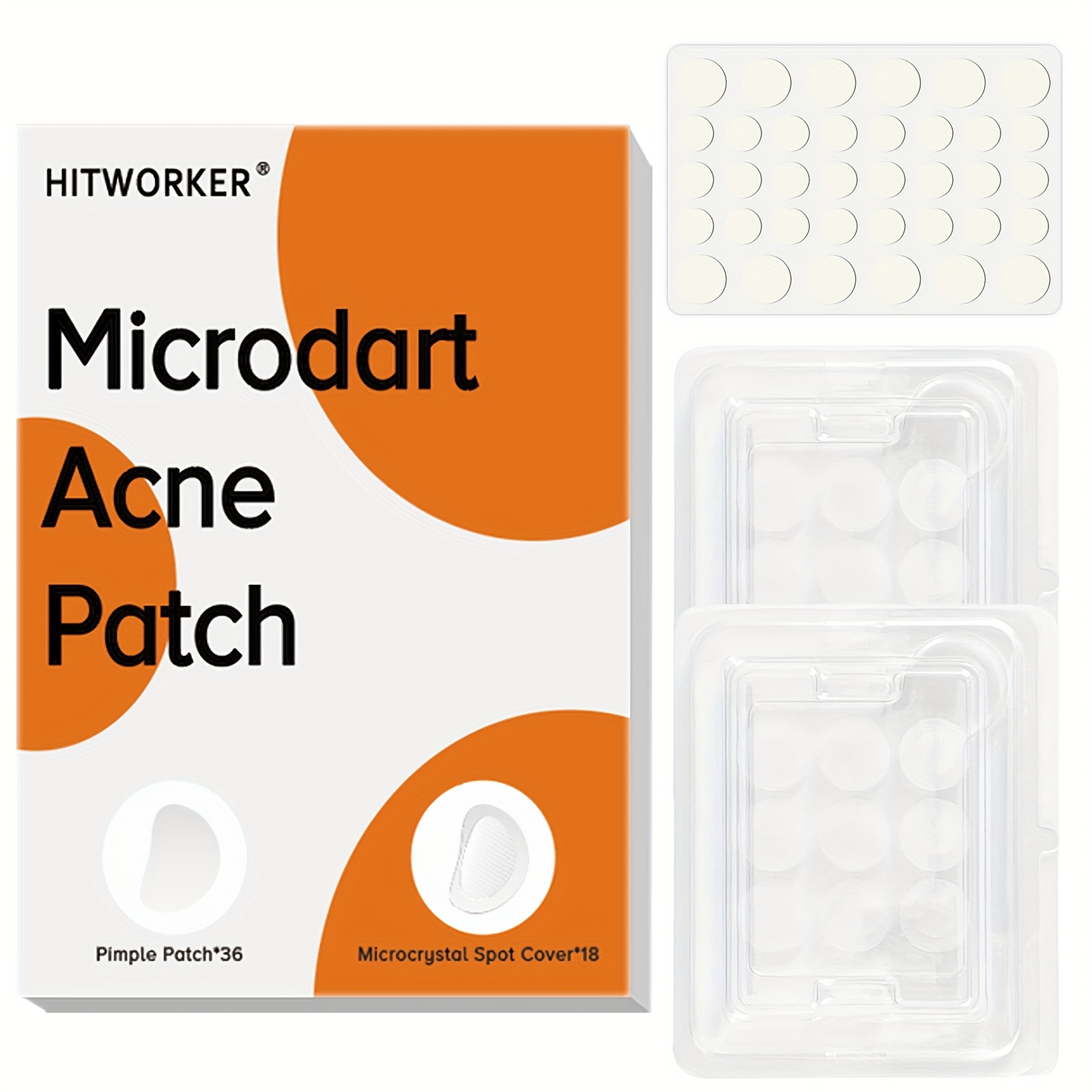 Skincare - 60 Adesivos para Espinhas com Microcristais,