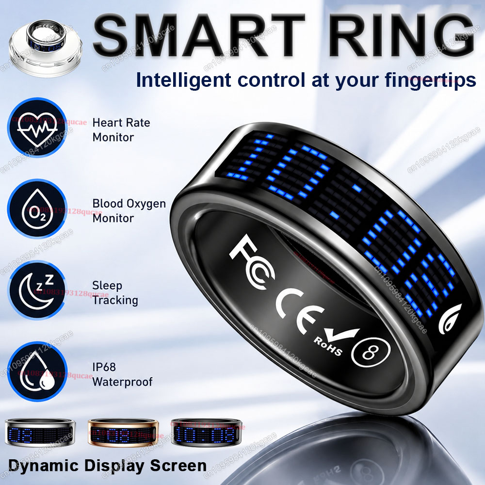 Health Monitors - Anel inteligente com tela sensível ao