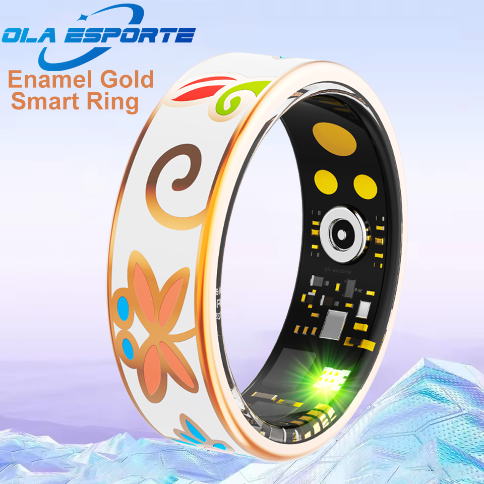 Health Monitors - Novos esmaltes artesanato anel inteligente para