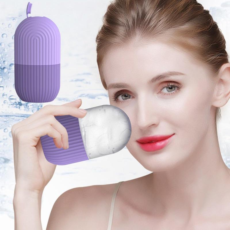 Face Ice Roller Puffiness - Rolo de gelo para massagem facial,