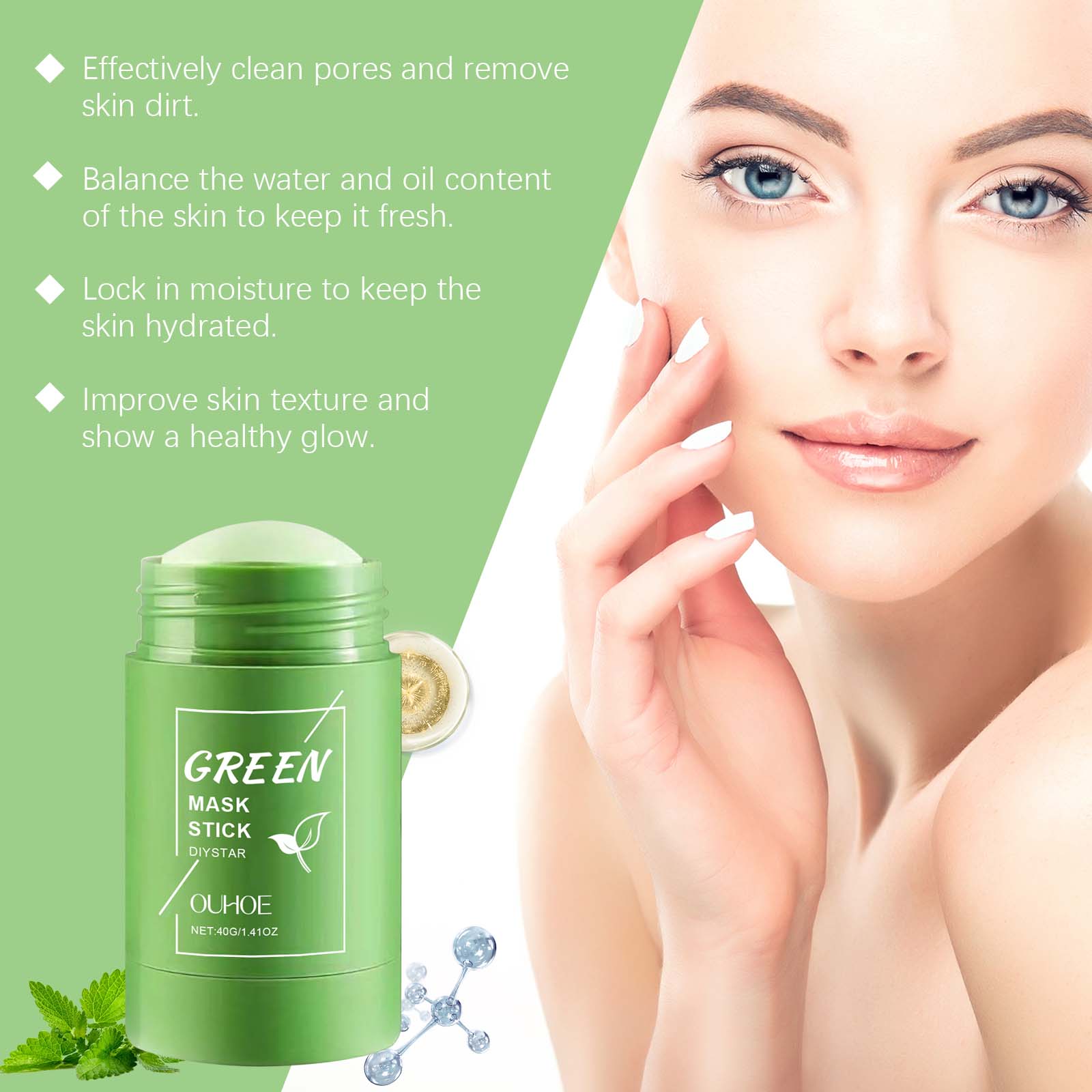 Máscara em Bastão de Chá Verde - Green Tea Cleansing Clay Mask avaliação e preço