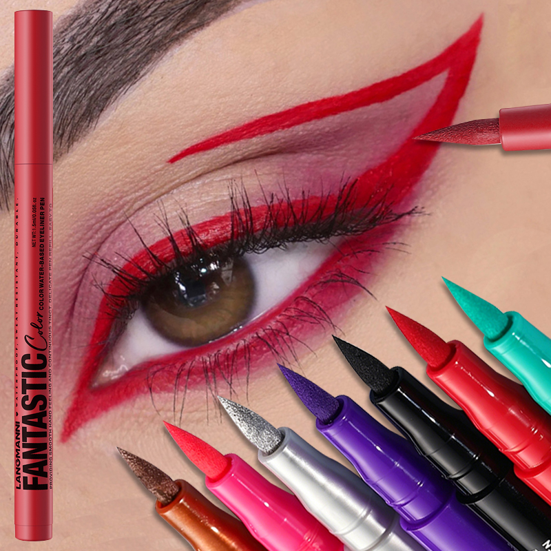 Delineador líquido vermelho fo - Waterproof Liquid Eyeliner Pen avaliação e preço