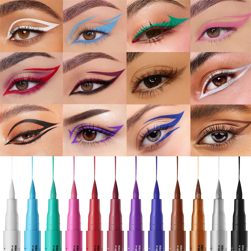 Delineador líquido vermelho fo - Waterproof Liquid Eyeliner Pen avaliação e preço