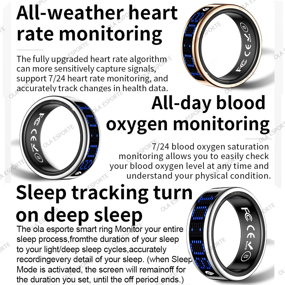 Anel inteligente com tela sens - Health Monitors avaliação e preço