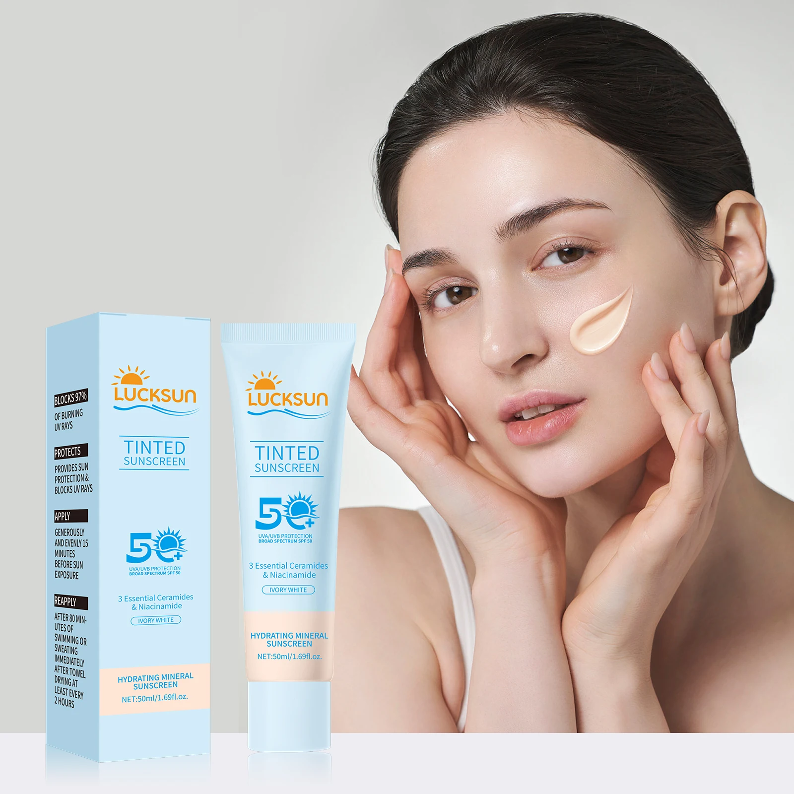 Creme Protetor Solar SPF50+. O - Spf 50 Waterproof Sunscreen avaliação e preço