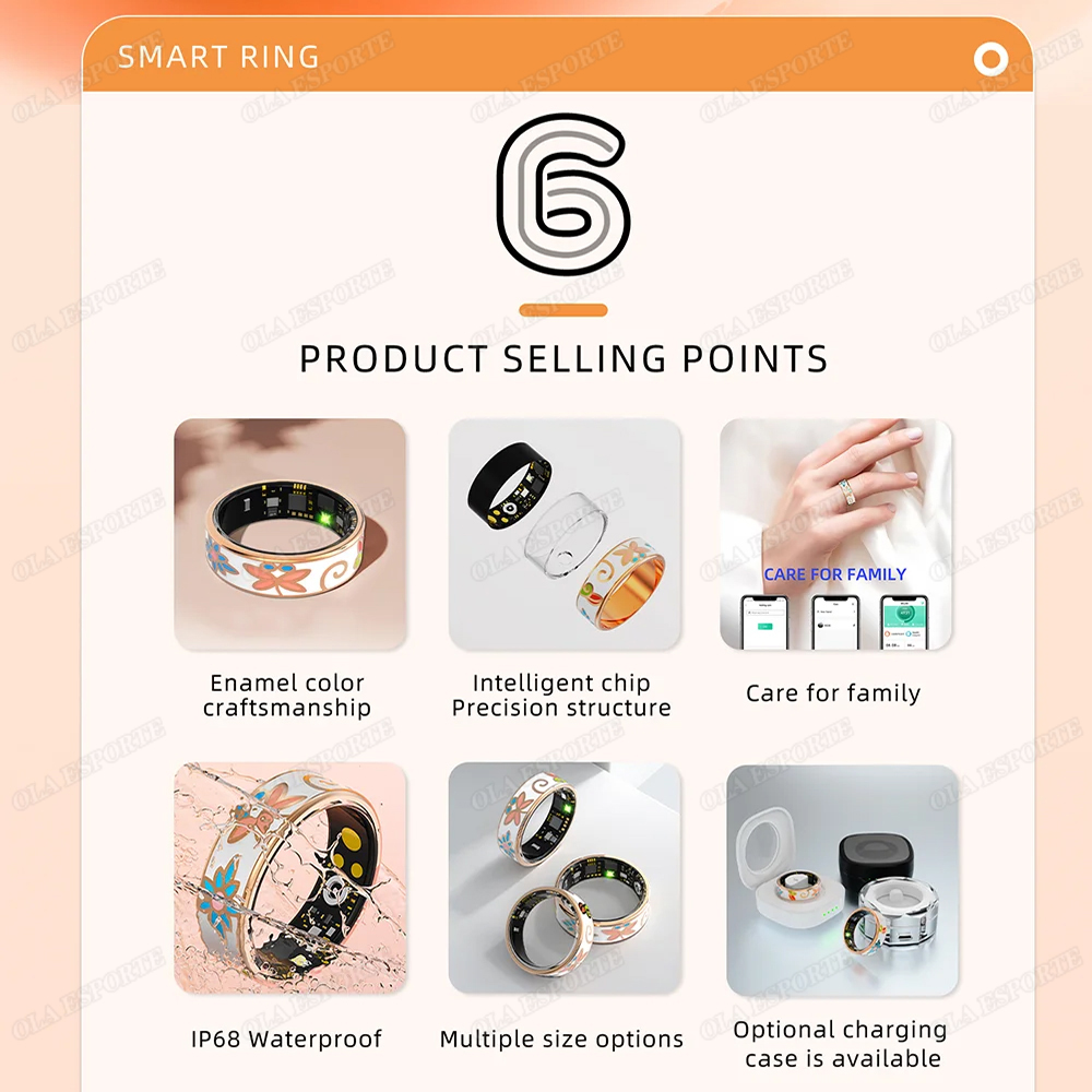 Novos esmaltes artesanato anel - Health Monitors avaliação e preço