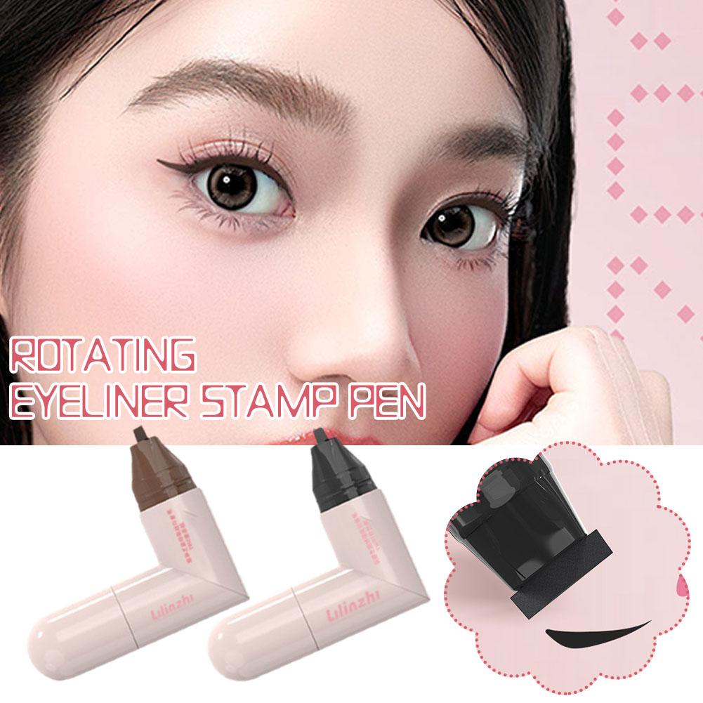 Diy girar delineador selo inte - Waterproof Liquid Eyeliner Pen avaliação e preço