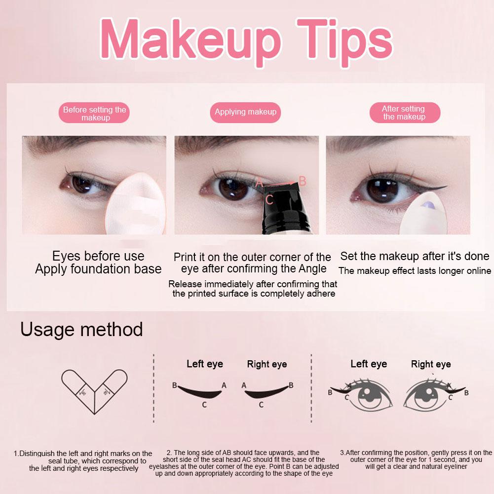 Diy girar delineador selo inte - Waterproof Liquid Eyeliner Pen avaliação e preço