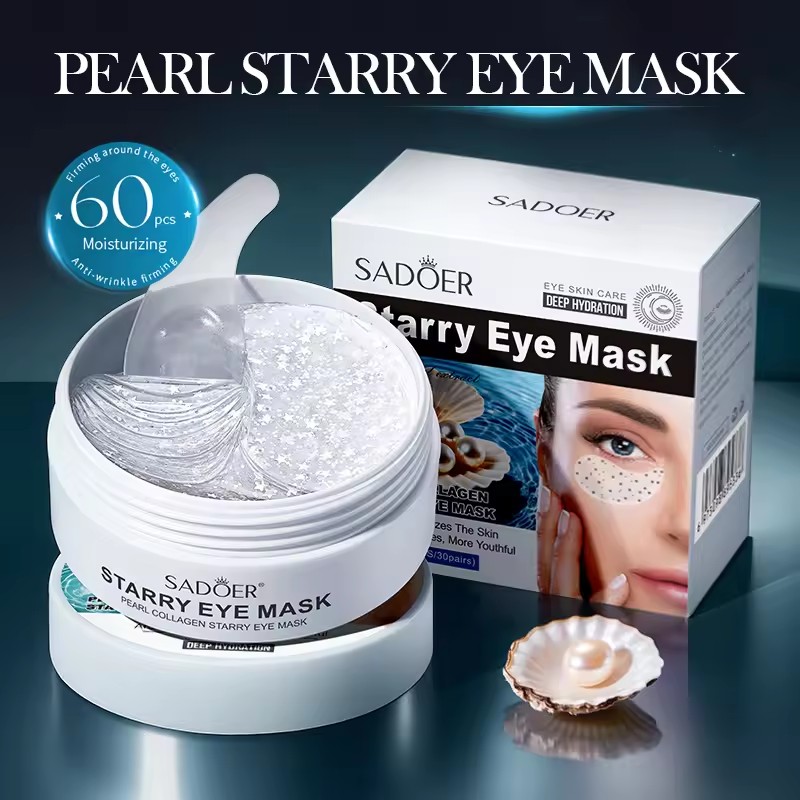 60 pçs sadoer pérola cristal c - Collagen Under Eye Patches avaliação e preço