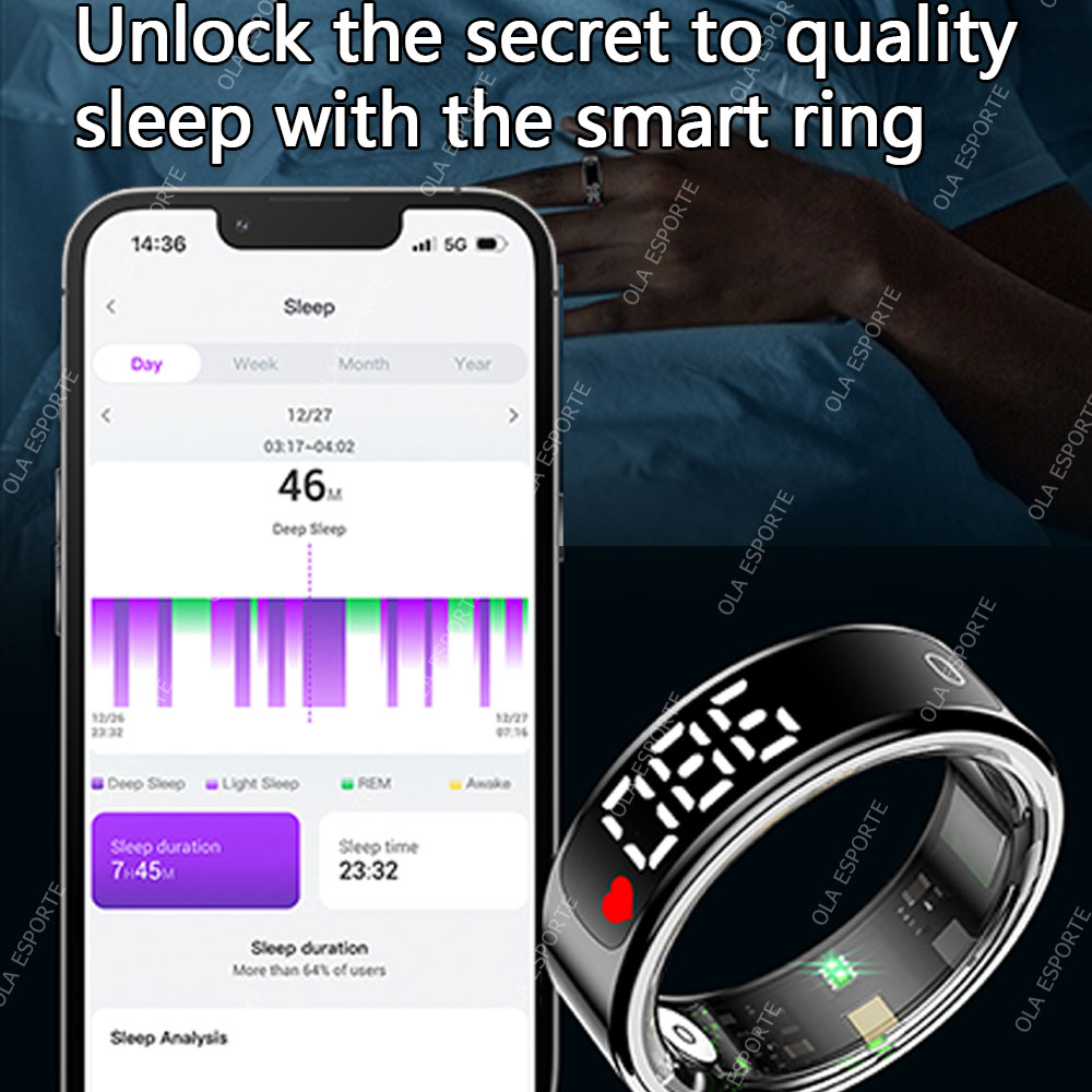 Anel Inteligente com Estojo de - Health Monitors avaliação e preço