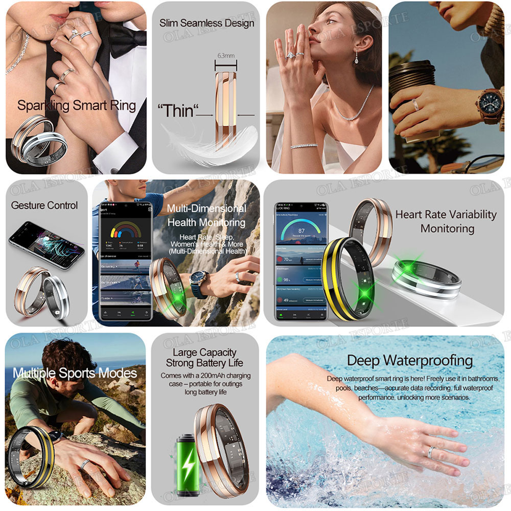 Anel inteligente com detecção  - Health Monitors avaliação e preço