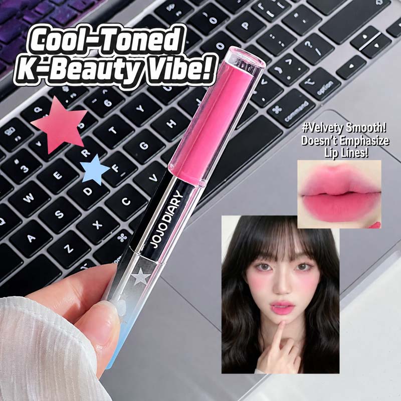 JOJO DIARY Brilho Labial de Ef - Matte Velvet Lip Tint Long Lasting avaliação e preço
